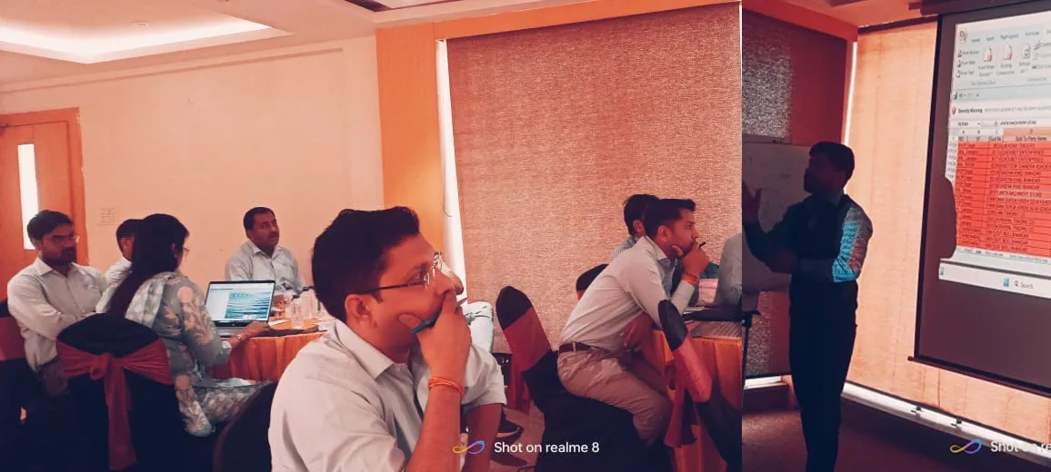 Excel Corporate Training Session in Bhopal